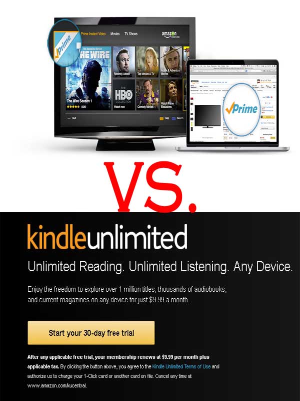 Kindle Unlimited Vs Amazon Prime